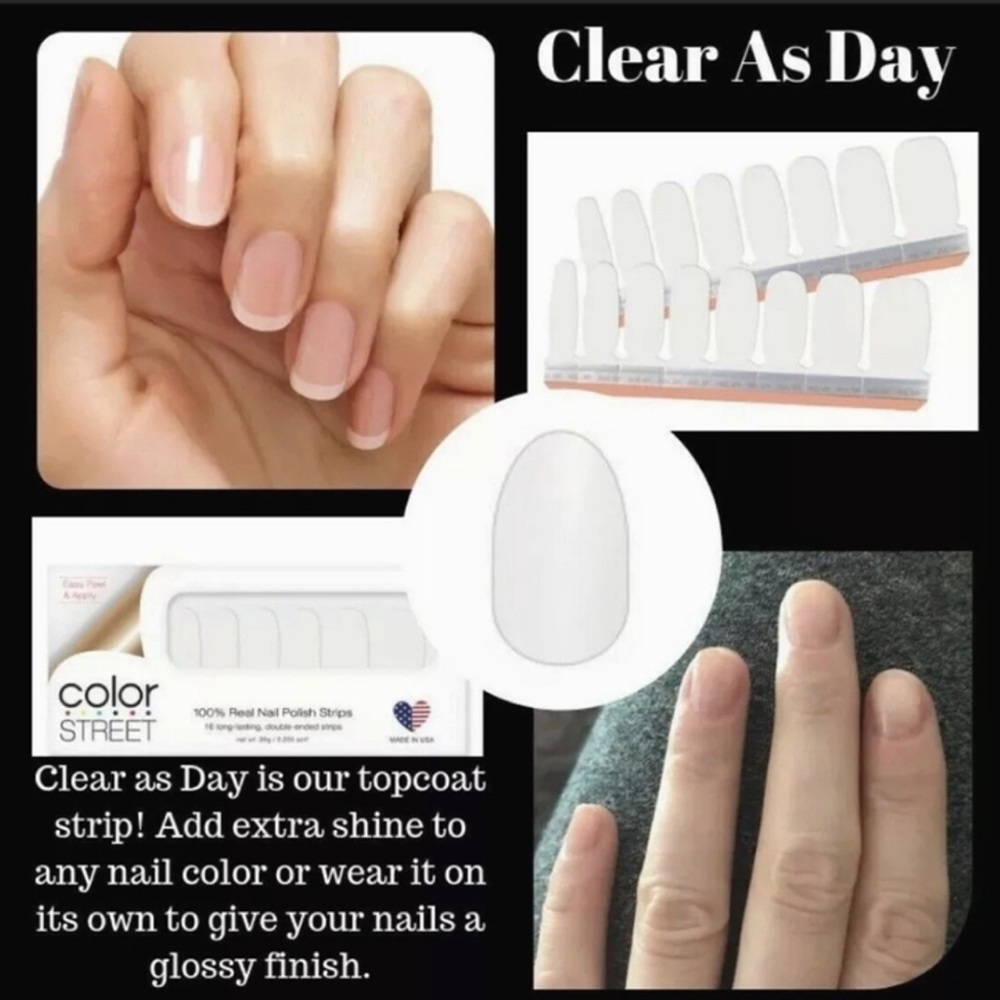 COLOR STREET Clear As Day Clear Nail Polish Strips